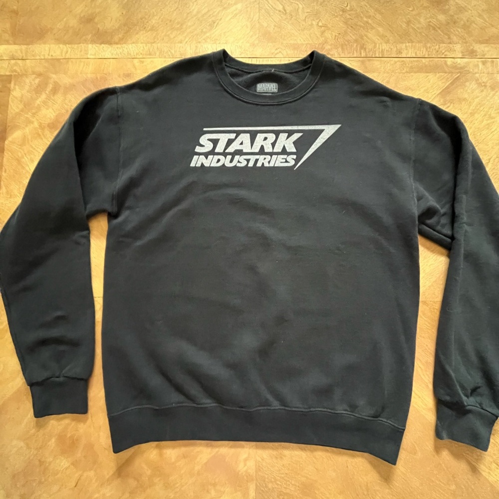 Marvel x Stark Industries Black Sweatshirt – M – Iconic & Sleek
